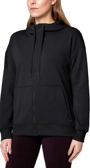Mondetta Women’s Athletic Workout Gym Soft Zip Up Hood Black Jacket Hoodie Large thumbnail 8
