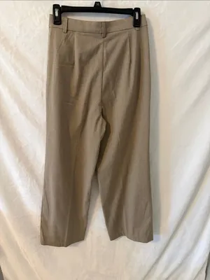 H&M Beige Wide-Leg Women's Pants thumbnail 5