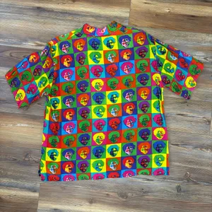 Vintage 90s Shopping Anthony Mark Hankins Pop Art Rainbow Button Down Shirt thumbnail 5