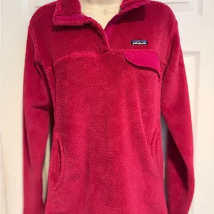 Patagonia Snap-T Fleece Pullover Womens Large Pink‎ Polartec Thermal Pro 0772 thumbnail 4