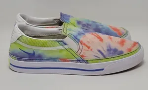 Nike Court Legacy Women’s Slip-On Tie Dye Sneakers CZ1752-900 Size 7.5 thumbnail 1