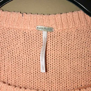 Free People Inside Out Pullover Sweater Pink Peach Large thumbnail 5