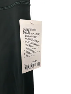 Wunder Train High-Rise Tight 25" Rainforest Green Size 8 NWT thumbnail 6