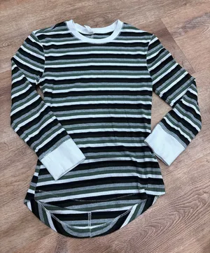 Intimately Free People Striped Long Sleeve thumbnail 1