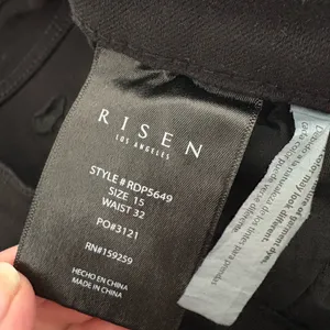 RISEN High Rise Side Slit Cargo‎ Bootcut Black Jeans - RDP5649 - Size 15/32 623 thumbnail 15