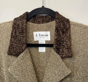 J. Taylor New York Brown Long Duster Coat Size 14 NWT Vintage Overcoat Victorian thumbnail 2