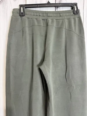 Spanx Air Essentials Wide Leg Pants Women's XL Dark Green Drawstring Lounge Soft thumbnail 5