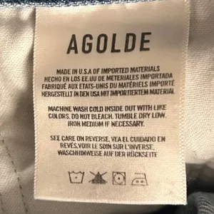 Agolde Cherie Straight Leg‎ Jeans Blue 29 thumbnail 9