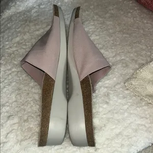 Munro Pink Mules Comfortable Slip-On Shoes thumbnail 3