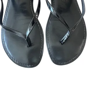 Tory Burch Ali Black Logo‎ Sandals 8.5 thumbnail 6