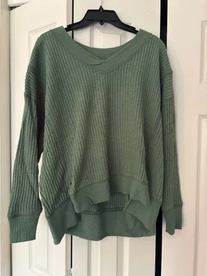 American Eagle Waffle Top thumbnail 1