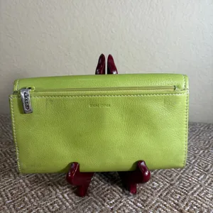 Fossil Green Leather Wallet thumbnail 3