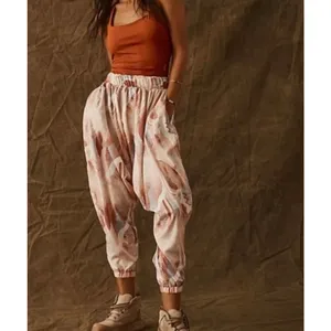 Free People Movement NWOT All Strapped Printed One Piece Harem Jumpsuit XS thumbnail 4