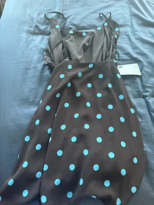ZARA Brown Polka Dot Mini Dress thumbnail 5