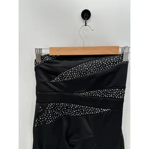 Trixxi Y2K Black Studded Strapless Mini Dress Juniors Size 3‎ HOCO Whimsigoth thumbnail 3
