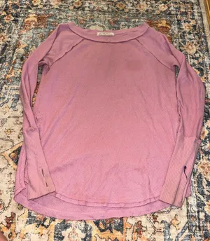 Free People We the free pink long sleeve thumbnail 1