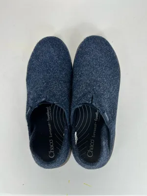 Chaco Revel Women’s 9.0 Navy Blue Felt Slip On Slippers LUVSEAT JCH108906 thumbnail 3