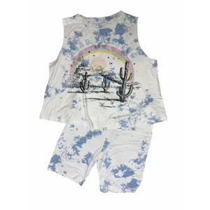 Road Tripping Phil Love Tie Dye Cacti Graphic Short Set size Medium NEW thumbnail 2