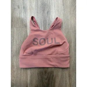 Lululemon Wunder Train Longline Sports Bra Brier Rose Pink Soul‎ Support Size 4 thumbnail 5