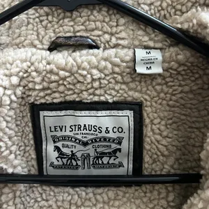 Levi's Faux Leather Bomber Jacket thumbnail 5