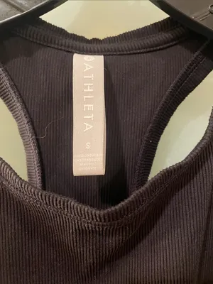 Athleta Black Racerback Tank Top thumbnail 2
