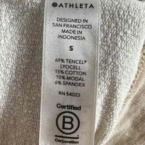 Athleta Studio to Street Camo Sweatshirt Womens S Oatmeal Beige 432058‎ thumbnail 8