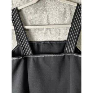 Eri + Ali Anthropologie Structured Button Front Contrast Stitch‎ Fitted Tank Top thumbnail 4