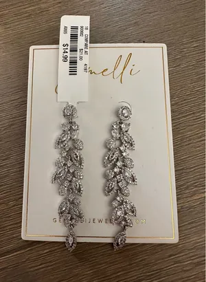 Gemelli Dangly Sterling Silver Earrings thumbnail 1