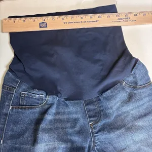 Indigo Blue Women's Maternity Jeans Dark Wash, Size Small, Sidestretch Pre-owned thumbnail 14