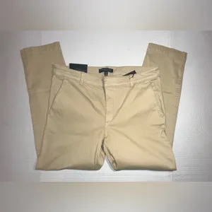 Banana Republic Pants Women Size 8S Skinny Khaki Ankle Mid-Rise Tan Workwear NWT thumbnail 3