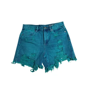 BLANK NYC Vintage‎ Hi Rise Acid Wash Emerald Denim Shorts Size 28 thumbnail 3