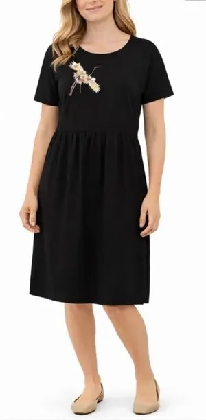 Anthropologie Potters Pot black sequin heron dress small thumbnail 1