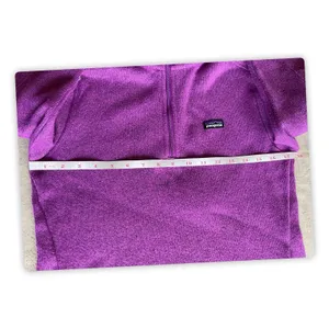 Patagonia Womens S Better Sweater 1/4 Zip Fleece Purple Pullover Jacket thumbnail 3