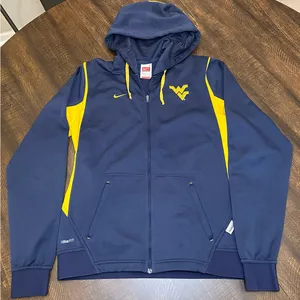 Nike West Virginia Mountaineers Hoodie Womens Therma Fit Full Zip WVU-Small thumbnail 1