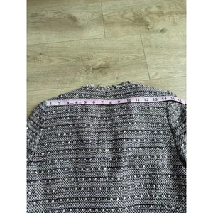 EUC Women Boden Pink Black Tweed 3/4 Sleeve Blazer jacket workwear pocket Size 8 thumbnail 11