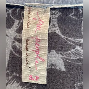 Free People Party in the Back Button Blouse Shirt size Small thumbnail 6