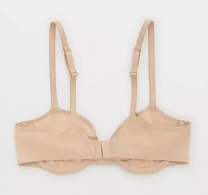 Aerie New SMOOTHEZ Mesh Unlined Underwire Balconette Bra Sands Size 32B thumbnail 6