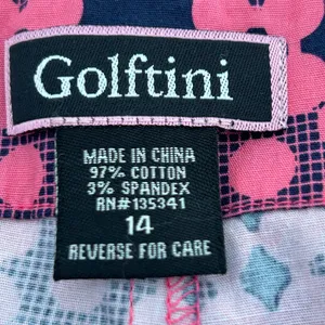 Golftini Skort Pink Navy Blue Size 14 thumbnail 4