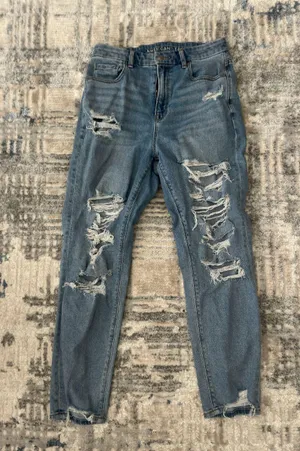 American Eagle Outfitters Jeans Mom Stretch High-Rise thumbnail 1