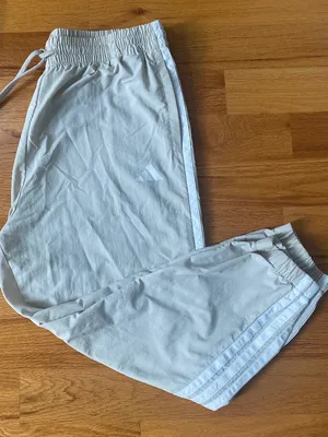 Adidas Parachute Jogger Pants 4 Stripe Beige XL Women’s NWOT thumbnail 1