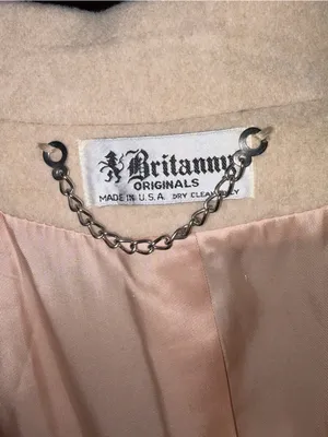 Britanny Originals Wool Double-Breasted Cream Long Coat thumbnail 7