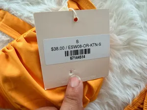 Kittenish Orange Bikini Set Size S thumbnail 5