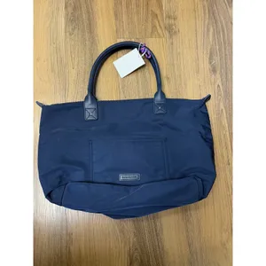 Zara Blue Nylon Tote Bag Purse‎ Capsule Bonjour Le Monde French Resort thumbnail 3