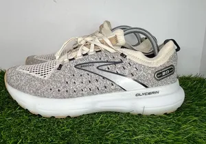 Brooks Glycerin 20 Running Shoes Gray Cream Women Size 9.5 Road Running Sneakers thumbnail 1