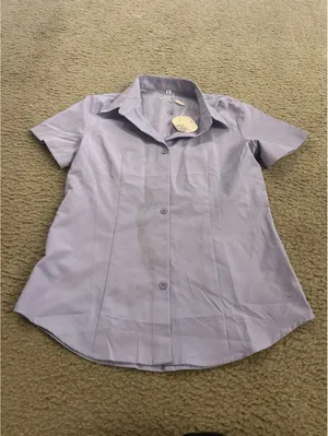 C444 woman top shirt work purple xs cute thumbnail 3
