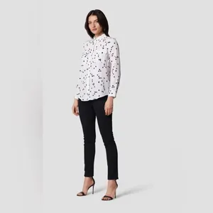 Equipment Star Print Long Sleeve Silk Blouse medium thumbnail 13