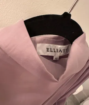 Elliatt Aristrocat Mini Asymmetrical Satin Dress Ash Lavender xs thumbnail 8