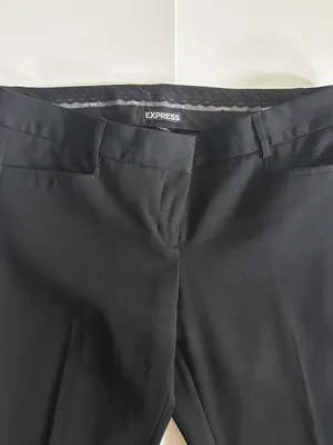 Express black semi flares dress pant with stretch thumbnail 6
