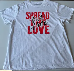 Adult Unisex XL – Popular Sports “Spread Not Hate / Spread Love” T-Shirt thumbnail 1
