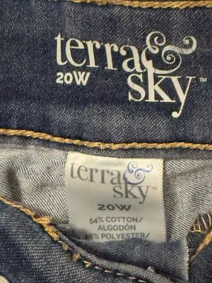 Terra & Sky Indigo Stretch Denim Shorts thumbnail 2